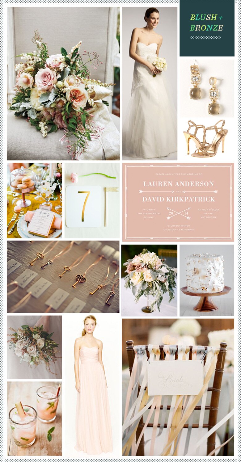 REVEL: Blush + Bronze Wedding Inspiration REVEL: Blush + Bronze Wedding Inspiration